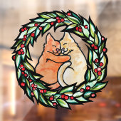 Yule Kitty Cats Raamsticker (Vel 2)