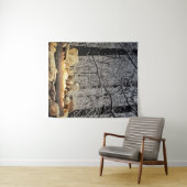 Yule-log branden wandkleed (In Situ (horizontaal))