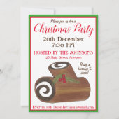 Yule Log Holiday Party (UK) Kaart (Voorkant)