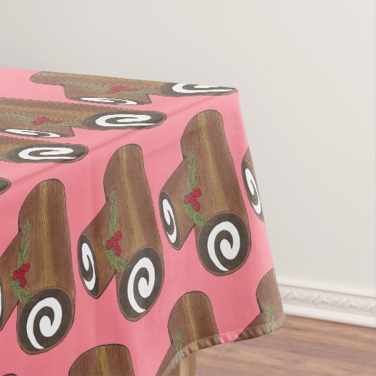 Yule Log Holiday Party (UK) Tafelkleed (Voorbeeld)