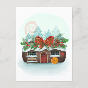 Yule Log House Briefkaart