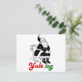 YULE LOG -.png Briefkaart (Staand voorkant)