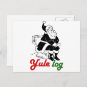 YULE LOG -.png Briefkaart (Voorkant / Achterkant)