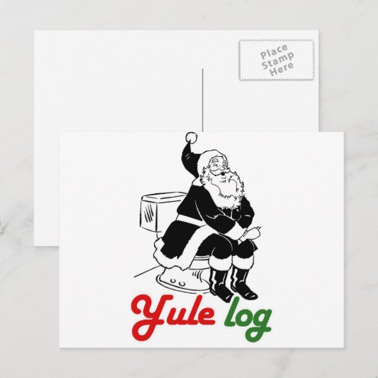 YULE LOG -.png Briefkaart (Voorkant / Achterkant)