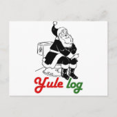 YULE LOG -.png Briefkaart (Voorkant)