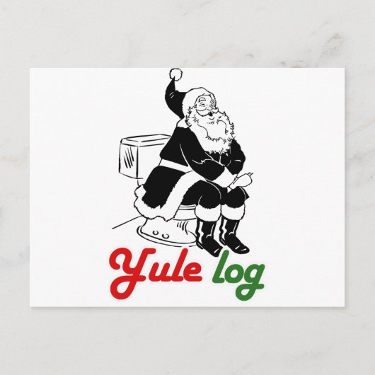 YULE LOG -.png Briefkaart (Voorkant)