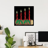Yule Log Poster (Thuiskantoor)
