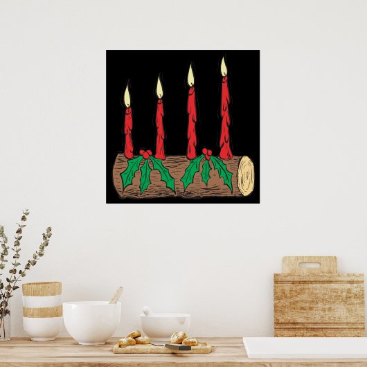 Yule Log Poster (Keuken)
