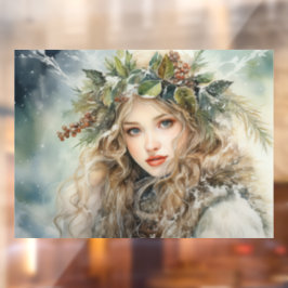 Yule Maiden Raamsticker