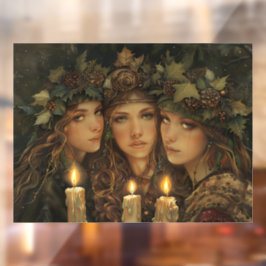 Yule Maidens Raamsticker