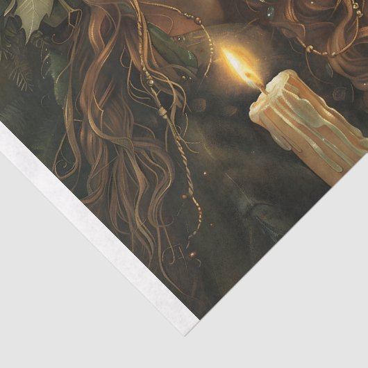 Yule Maidens Tissuepapier (Detail)