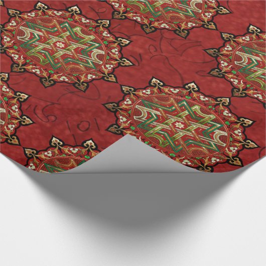 Yule Mandala Cadeaupapier (Hoek)