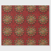 Yule Mandala Cadeaupapier (Vlak)