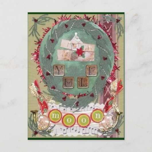 Yule Moon Briefkaart (Voorkant)