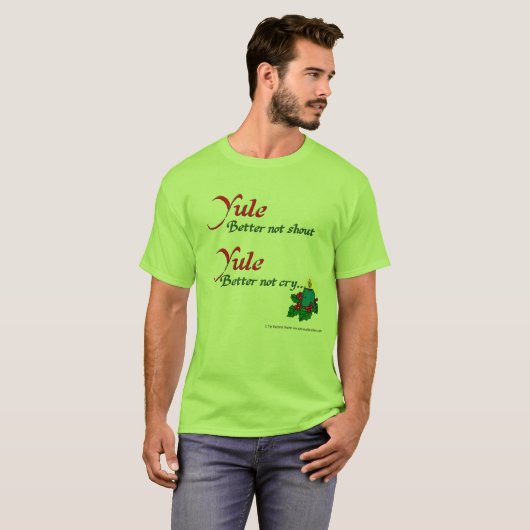Yule/Odin komt naar de stad Basic T-Shirt (Voorkant volledig)
