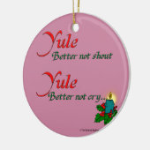 Yule/Odin komt naar de stad Keramisch Ornament (Links)