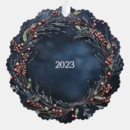 Yule Ornament Kaart (Achterkant)