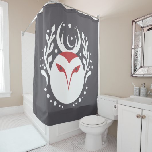 Yule Owl Douchegordijn (In situ)