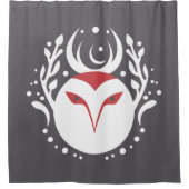 Yule Owl Douchegordijn (Voorkant)