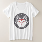Yule Owl Grote Maat T-shirt (Design voorkant)