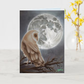 Yule Pagan Winter Solstice Card Kaart (Gele Bloem)