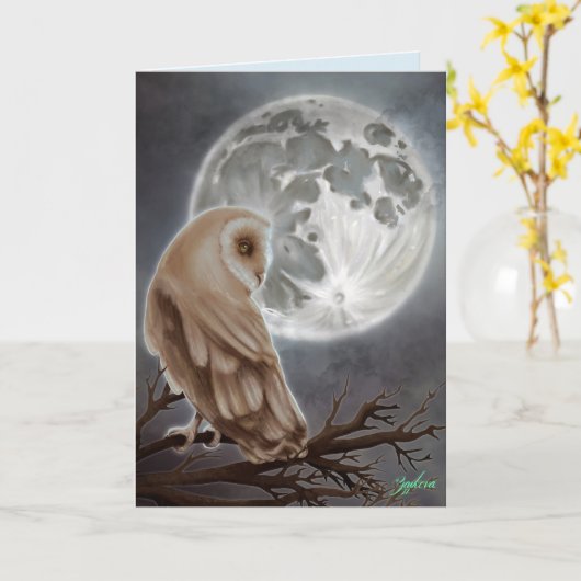 Yule Pagan Winter Solstice Card Kaart (Gele Bloem)