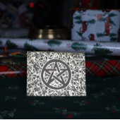 Yule Pentacle Merry Yule Blessings Folie Kaarten
