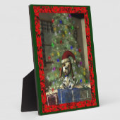 Yule Puppy Plaque Fotoplaat (Zijkant)