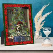 Yule Puppy Plaque Fotoplaat (Zijkant)