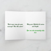 Yule Puppy Wenskaart Feestdagen Kaart (Binnen)