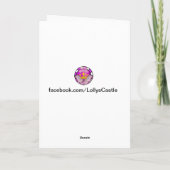 Yule SEASONS GROETJES Vakantie KAART van Handmade (Achterkant)