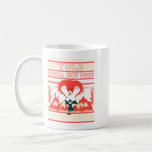 Yule Shall Not P Fantasy Wizard Holiday Pun Funny  Koffiemok (Links)