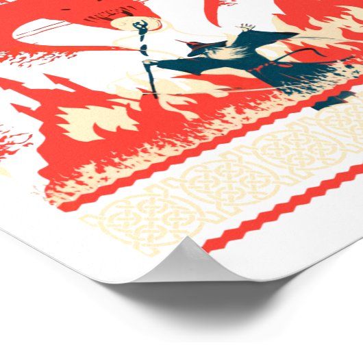 Yule Shall Not P Fantasy Wizard Holiday Pun Funny  Poster (Hoek)