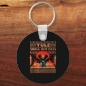 Yule Shall Not P Fantasy Wizard Holiday Pun  Sleutelhanger (Voorkant)