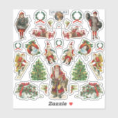 Yule Sticker Sheet voor Kerstmis (Vel)