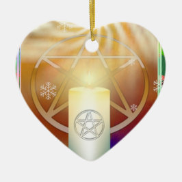 Yule Sun Keramisch Ornament