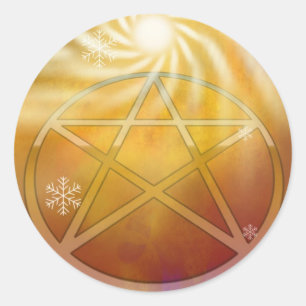 Yule Sun Ronde Sticker