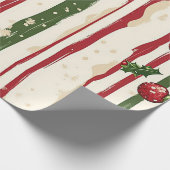 Yule Tide #2 Kerstinpakpapier Cadeaupapier (Hoek)