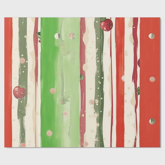 Yule Tide Christmas Wrapping Paper Cadeaupapier (Vlak)
