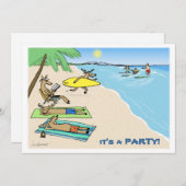 "Yule Tide" — Vacatie van de Kerstman en de rendie Kaart (Voorkant / Achterkant)