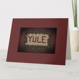 Yule Tidings & Holly Berries Kerstmis Kaart