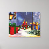 Yule Time Reflections Holiday Art Canvas Afdruk (Voorkant)