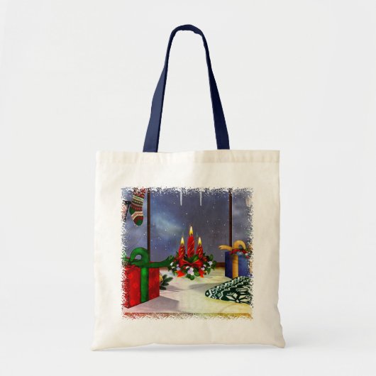 Yule Time Reflections Holiday Art GIFT Tote Bag (Voorkant)