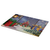 Yule Time Reflections Holiday Art Snijplank (Hoek)