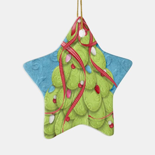 Yule Tree Keepsake-Ornament Keramisch Ornament (Rechts)