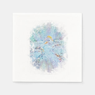 Yule Winter Snowman Servet