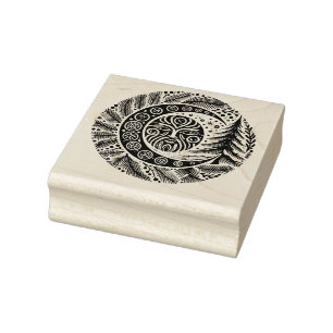 Yule Winter Solstice Greenman Rubberstempel