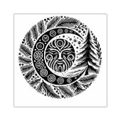 Yule Winter Solstice Greenman Rubberstempel (Afrduk)