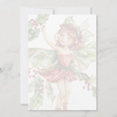 Yule Winter Solstice Holly Fairy Pagan Wicca Kaart (Achterkant)