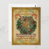 Yule Winter Solstice Pagan Fantasy Art Briefkaart (Voorkant / Achterkant)